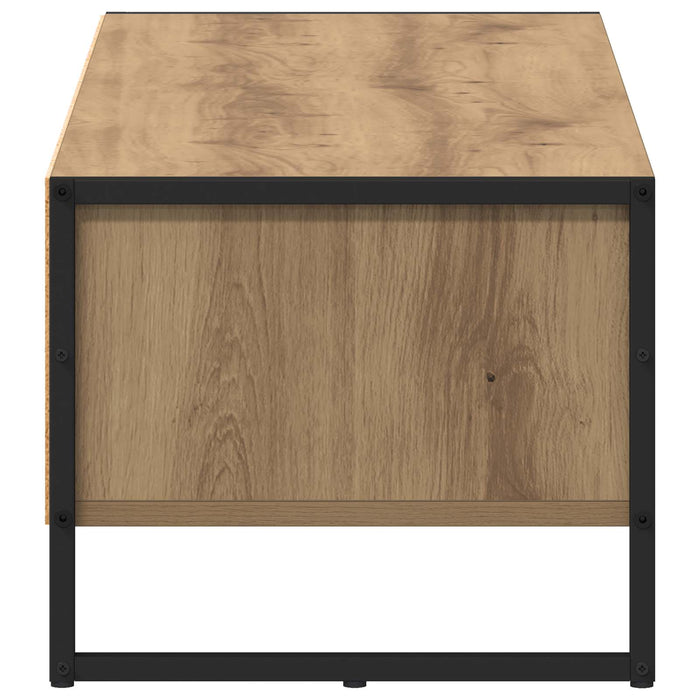 Cabinet TV Stejar artizanal 100 x 36.5 x 30.5 cm Lemn compozit - WALTI WALTI