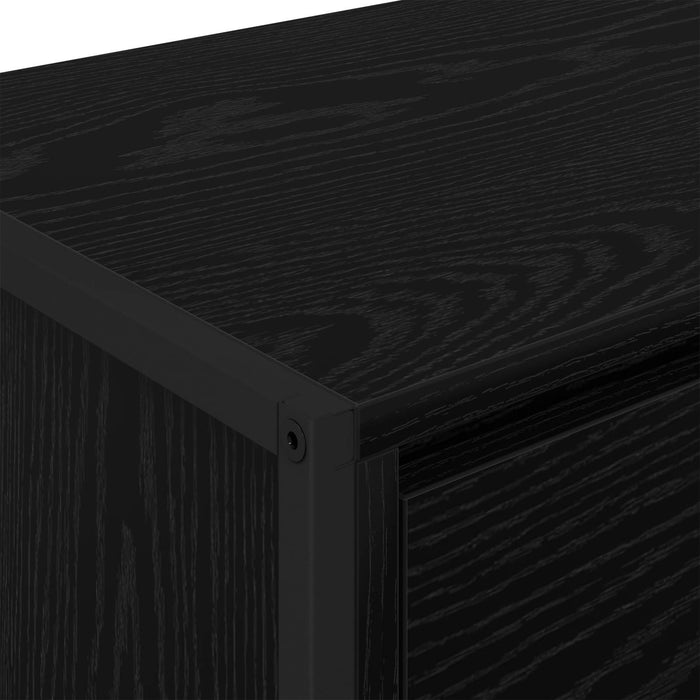 Cabinet TV Stejar Negru 100 x 36 x 49,5 cm Lemn compozit - WALTI WALTI