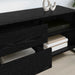 Cabinet TV Stejar Negru 100 x 36 x 49,5 cm Lemn compozit - WALTI WALTI