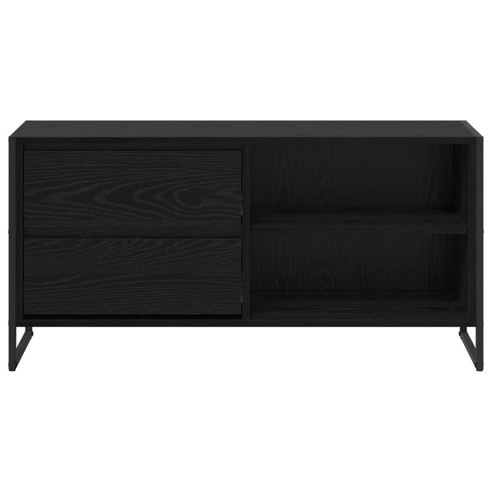 Cabinet TV Stejar Negru 100 x 36 x 49,5 cm Lemn compozit - WALTI WALTI
