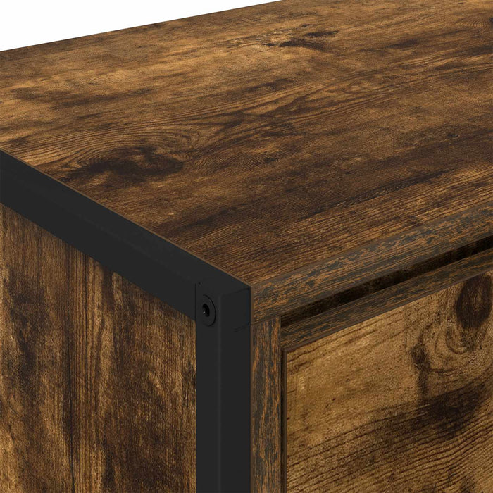 Cabinet TV Stejar fumuriu 100 x 36 x 49,5 cm Lemn compozit - WALTI WALTI