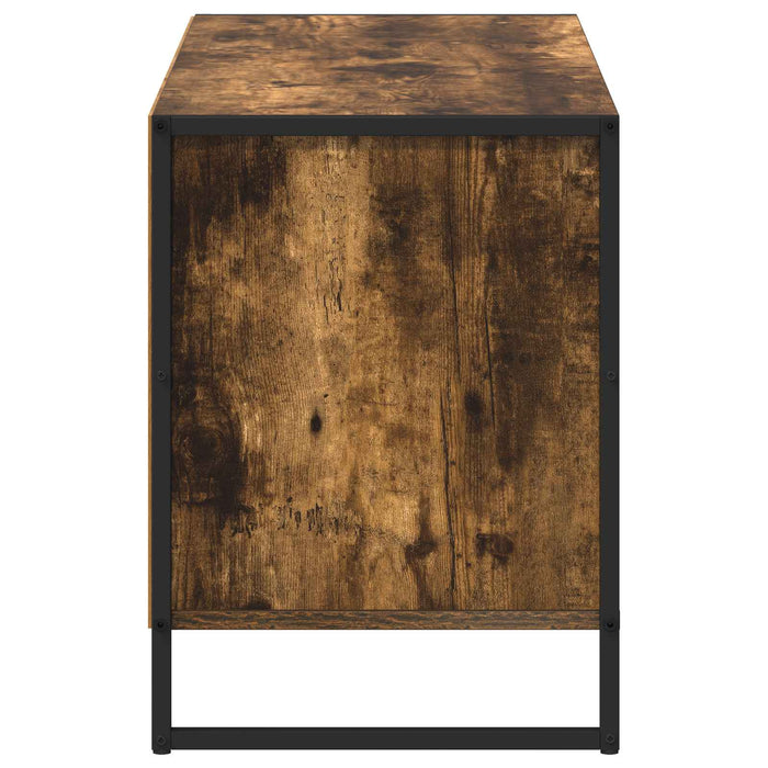 Cabinet TV Stejar fumuriu 100 x 36 x 49,5 cm Lemn compozit - WALTI WALTI