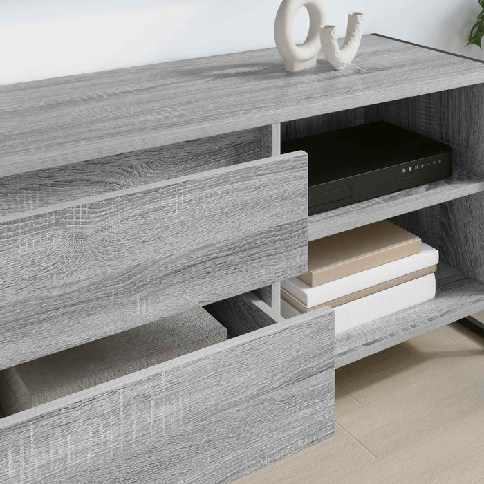 Cabinet TV Gri Sonoma 100 x 36 x 49,5 cm Lemn compozit - WALTI WALTI