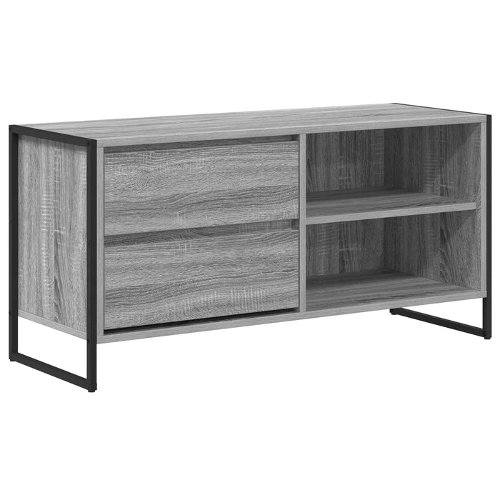 Cabinet TV Gri Sonoma 100 x 36 x 49,5 cm Lemn compozit - WALTI WALTI