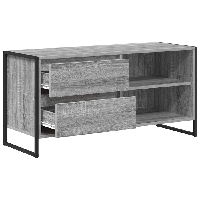 Cabinet TV Gri Sonoma 100 x 36 x 49,5 cm Lemn compozit - WALTI WALTI