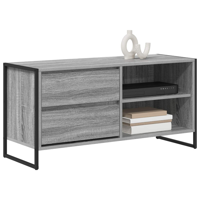 Cabinet TV Gri Sonoma 100 x 36 x 49,5 cm Lemn compozit - WALTI WALTI
