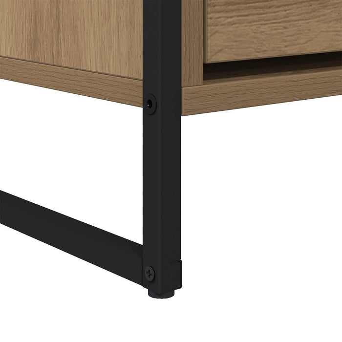 Cabinet TV Stejar artizanal 100 x 36 x 49,5 cm Lemn compozit - WALTI WALTI