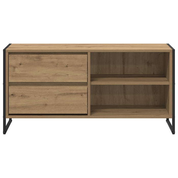 Cabinet TV Stejar artizanal 100 x 36 x 49,5 cm Lemn compozit - WALTI WALTI