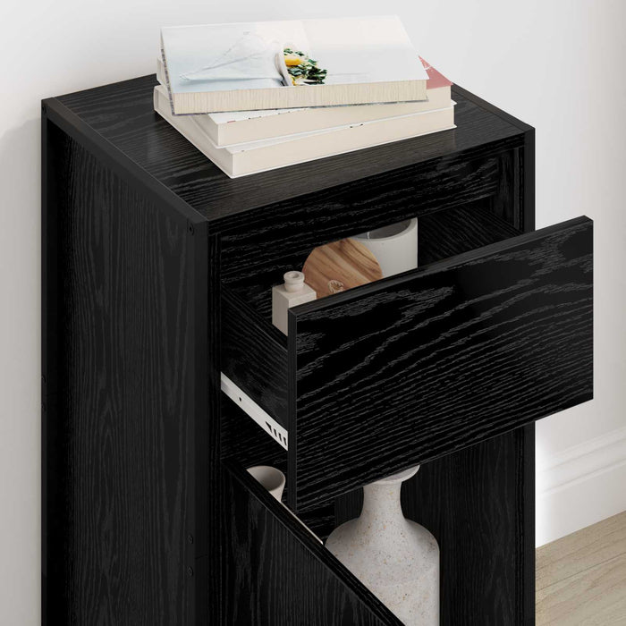 Bufet cu sertar Stejar Negru 81 x 36 x 150.5 cm Lemn compozit - WALTI WALTI