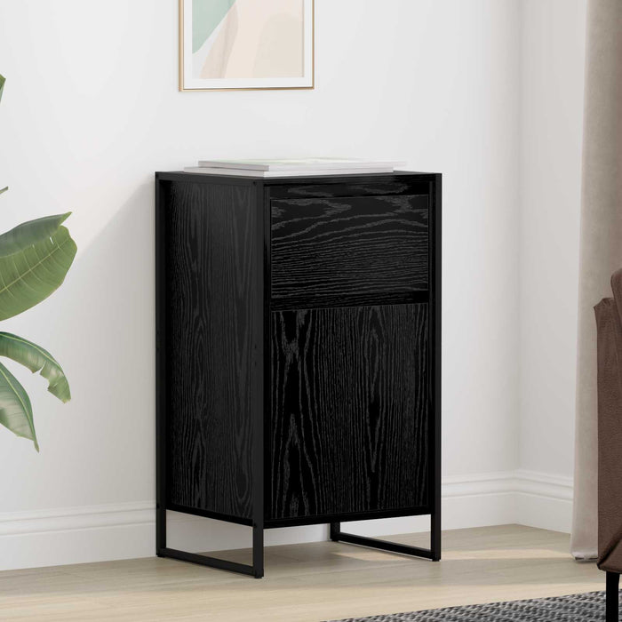 Bufet cu sertar Stejar Negru 81 x 36 x 150.5 cm Lemn compozit - WALTI WALTI