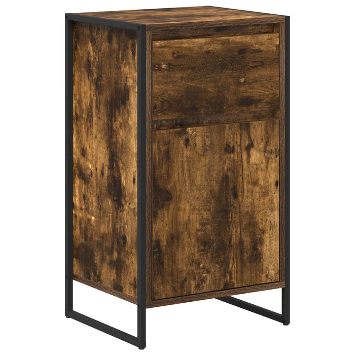 Bufet cu sertar Stejar fumuriu 81 x 36 x 150.5 cm Lemn compozit - WALTI WALTI