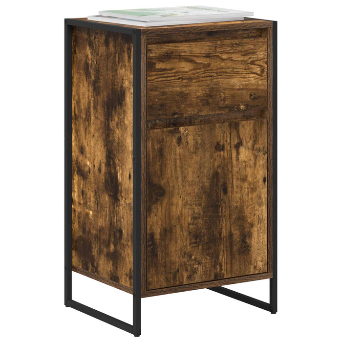 Bufet cu sertar Stejar fumuriu 81 x 36 x 150.5 cm Lemn compozit - WALTI WALTI