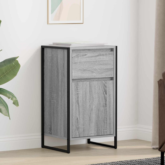 Bufet cu sertar Gri Sonoma 81 x 36 x 150.5 cm Lemn compozit - WALTI WALTI