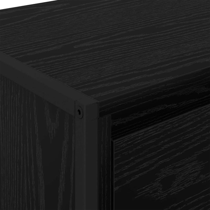 Bufet Stejar Negru 43 x 36 x 75,5 cm Lemn compozit - WALTI WALTI
