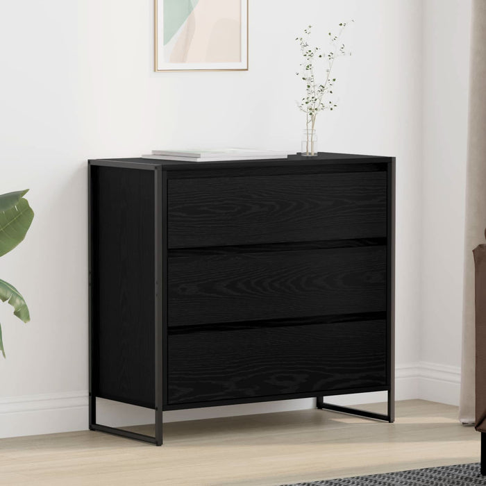 Bufet cu sertar Stejar Negru 79 x 36 x 75.5 cm Lemn compozit - WALTI WALTI