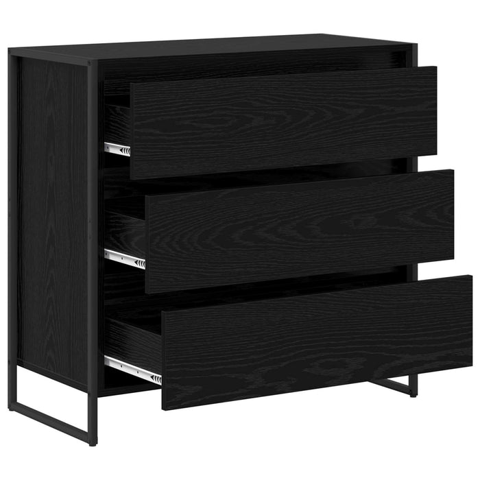Bufet cu sertar Stejar Negru 79 x 36 x 75.5 cm Lemn compozit - WALTI WALTI