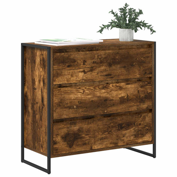 Bufet cu sertar Stejar fumuriu 79 x 36 x 75.5 cm Lemn compozit - WALTI WALTI