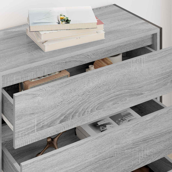 Bufet cu sertar Gri Sonoma 79 x 36 x 75.5 cm Lemn compozit - WALTI WALTI