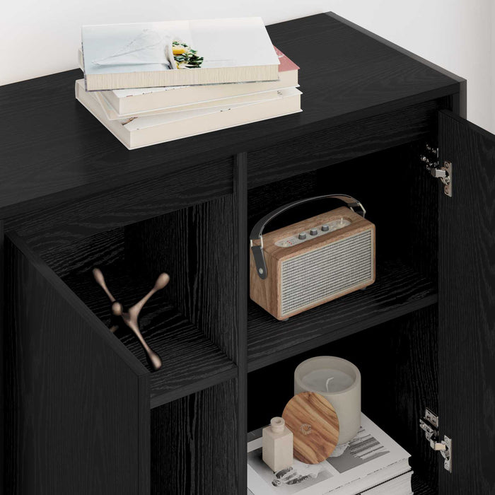 Dulap lateral Stejar Negru 79 x 36 x 75 cm Lemn compozit - WALTI WALTI
