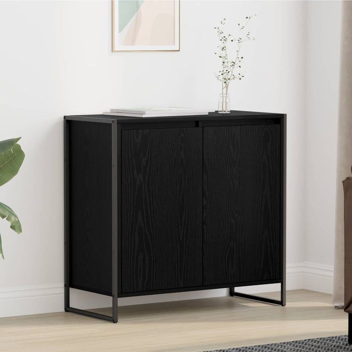 Dulap lateral Stejar Negru 79 x 36 x 75 cm Lemn compozit - WALTI WALTI