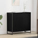Dulap lateral Stejar Negru 79 x 36 x 75 cm Lemn compozit - WALTI WALTI