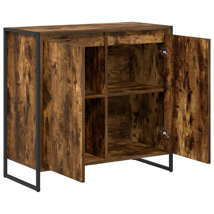 Dulap lateral Stejar fumuriu 79 x 36 x 75 cm Lemn compozit - WALTI WALTI