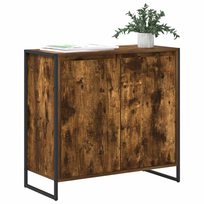 Dulap lateral Stejar fumuriu 79 x 36 x 75 cm Lemn compozit - WALTI WALTI