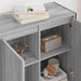 Dulap lateral Gri Sonoma 79 x 36 x 75 cm Lemn compozit - WALTI WALTI