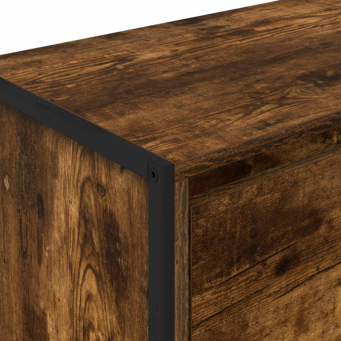 Dulap lateral Stejar fumuriu 96,5 x 30 x 75 cm Lemn compozit - WALTI WALTI