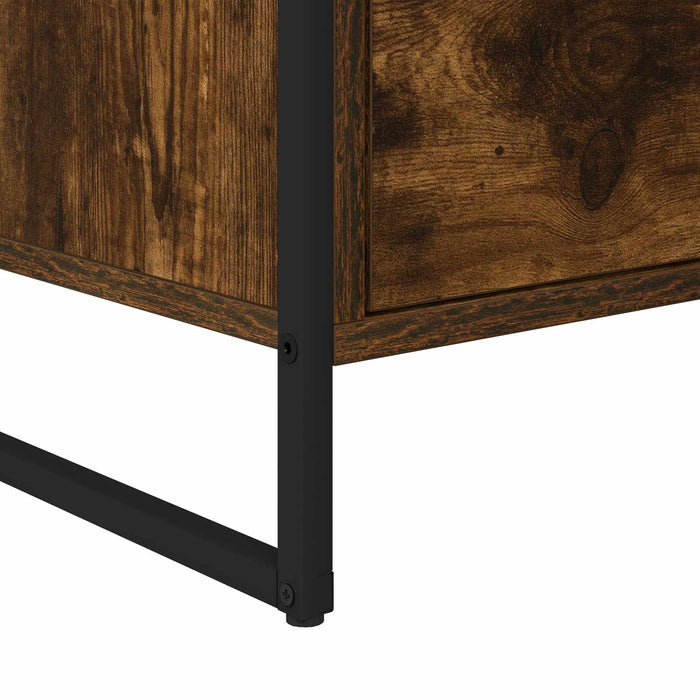 Dulap lateral Stejar fumuriu 96,5 x 30 x 75 cm Lemn compozit - WALTI WALTI