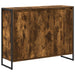 Dulap lateral Stejar fumuriu 96,5 x 30 x 75 cm Lemn compozit - WALTI WALTI