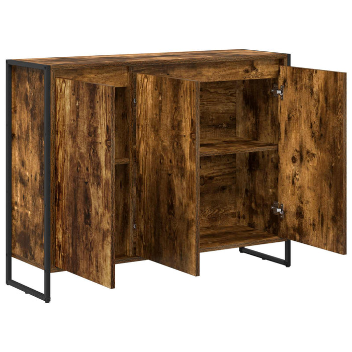 Dulap lateral Stejar fumuriu 96,5 x 30 x 75 cm Lemn compozit - WALTI WALTI