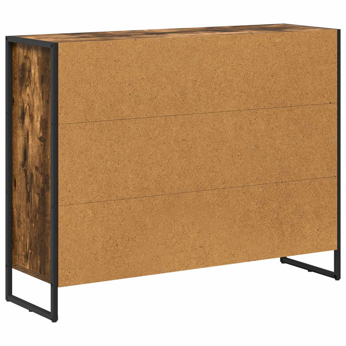 Dulap lateral Stejar fumuriu 96,5 x 30 x 75 cm Lemn compozit - WALTI WALTI