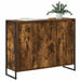 Dulap lateral Stejar fumuriu 96,5 x 30 x 75 cm Lemn compozit - WALTI WALTI