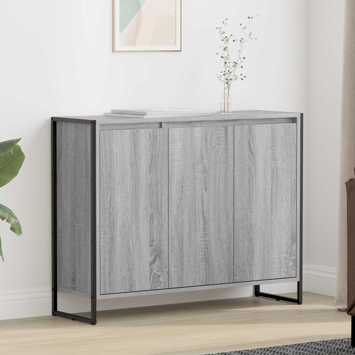Dulap lateral Gri Sonoma 96,5 x 30 x 75 cm Lemn compozit - WALTI WALTI