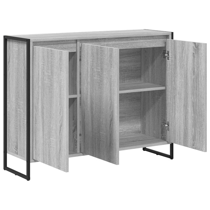 Dulap lateral Gri Sonoma 96,5 x 30 x 75 cm Lemn compozit - WALTI WALTI