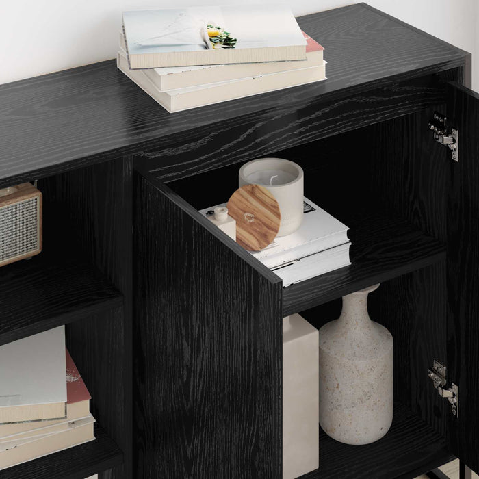 Dulap lateral Stejar Negru 96.5 x 30 x 75 cm Lemn compozit - WALTI WALTI
