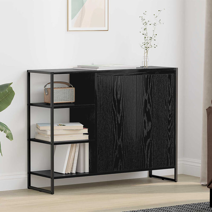 Dulap lateral Stejar Negru 96.5 x 30 x 75 cm Lemn compozit - WALTI WALTI