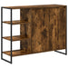 Dulap lateral Stejar fumuriu 96.5 x 30 x 75 cm Lemn compozit - WALTI WALTI