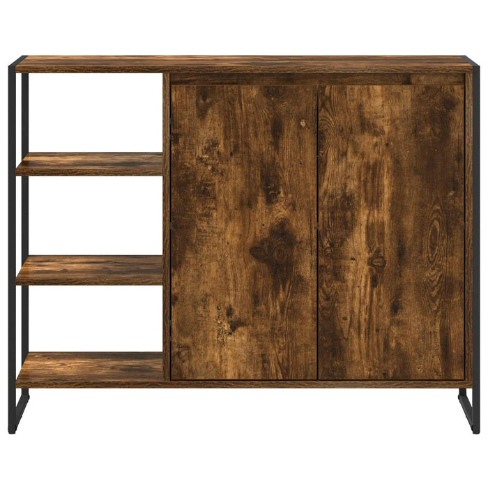 Dulap lateral Stejar fumuriu 96.5 x 30 x 75 cm Lemn compozit - WALTI WALTI