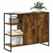 Dulap lateral Stejar fumuriu 96.5 x 30 x 75 cm Lemn compozit - WALTI WALTI