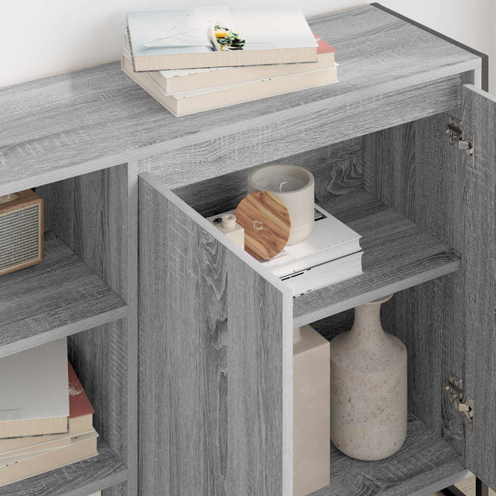 Dulap lateral Gri Sonoma 96.5 x 30 x 75 cm Lemn compozit - WALTI WALTI