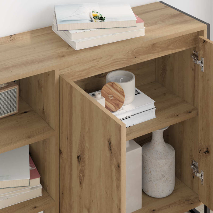 Dulap lateral Stejar artizanal 96.5 x 30 x 75 cm Lemn prelucrat WALTI