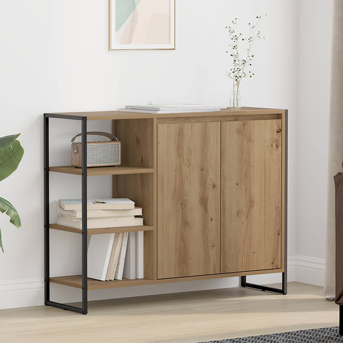 Dulap lateral Stejar artizanal 96.5 x 30 x 75 cm Lemn prelucrat WALTI