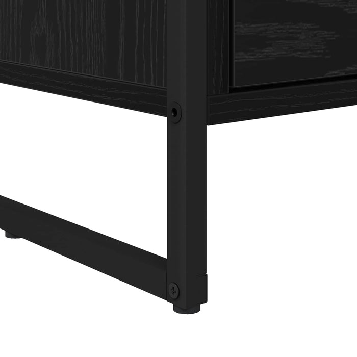 Cabinet TV Stejar Negru 100 x 36 x 49.5 cm Lemn compozit - WALTI WALTI