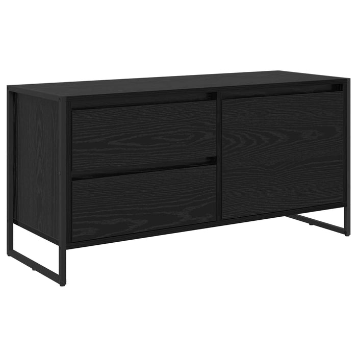 Cabinet TV Stejar Negru 100 x 36 x 49.5 cm Lemn compozit - WALTI WALTI