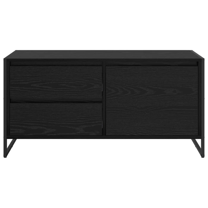 Cabinet TV Stejar Negru 100 x 36 x 49.5 cm Lemn compozit - WALTI WALTI