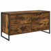 Cabinet TV Stejar fumuriu 100 x 36 x 49.5 cm Lemn compozit - WALTI WALTI