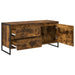 Cabinet TV Stejar fumuriu 100 x 36 x 49.5 cm Lemn compozit - WALTI WALTI