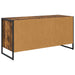 Cabinet TV Stejar fumuriu 100 x 36 x 49.5 cm Lemn compozit - WALTI WALTI